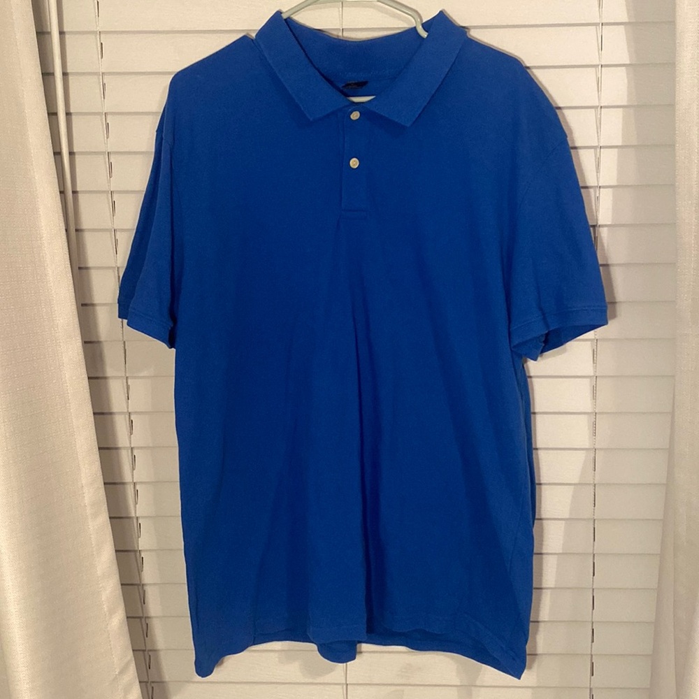 City Streets Collared Blue Short Sleeve Polo Shirt [Size XL]